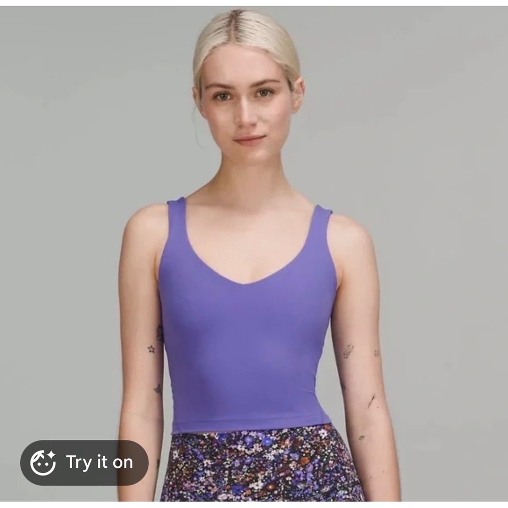 Lululemon Align Tank Top Purple Athleisure Hiking Tennis Yoga 12